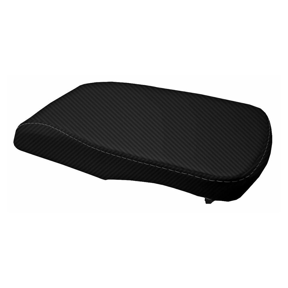 Console Lid Armrest Cover Carbon Fiber For 2013-2018 Toyota Avalon Sedan Black