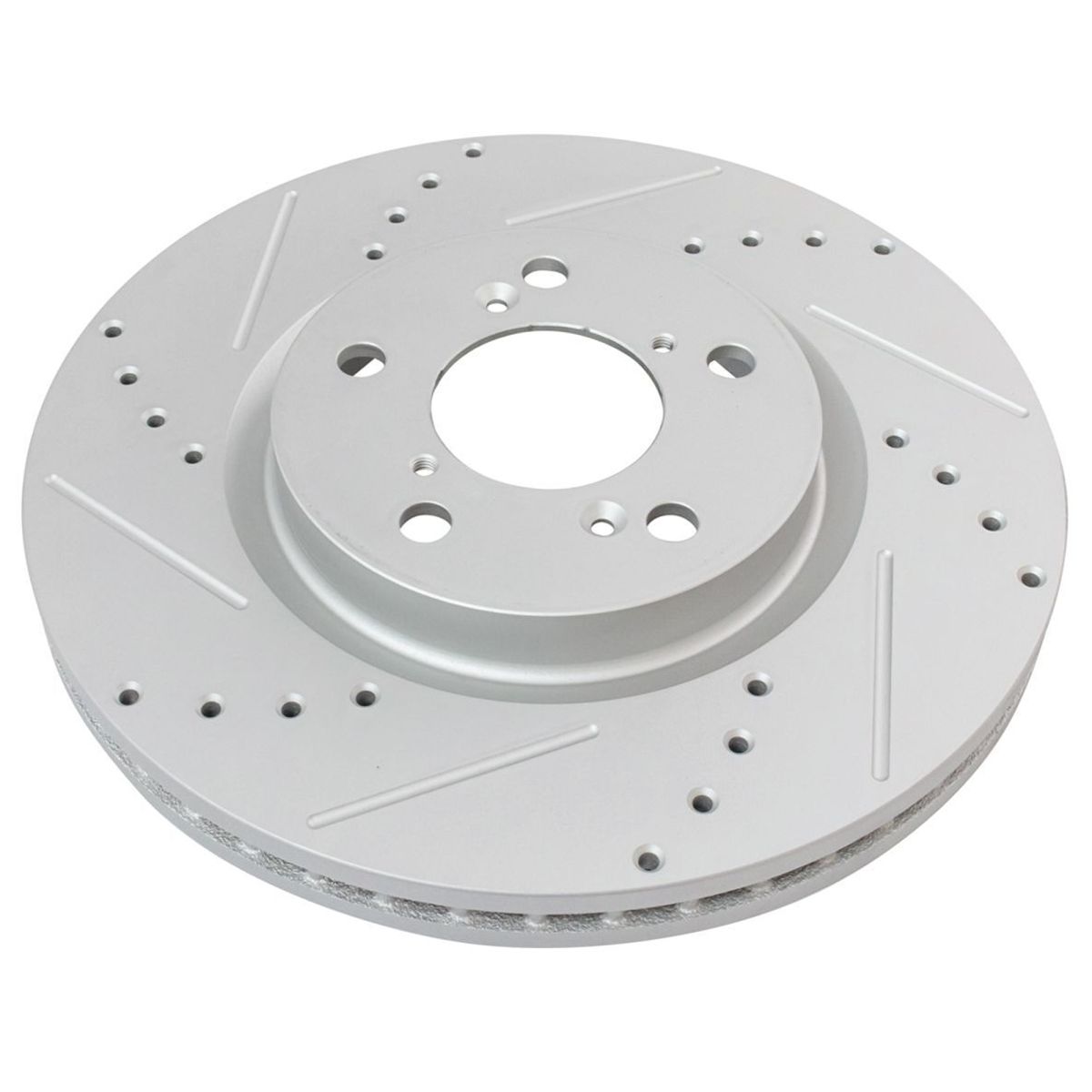 For Honda Odyssey Drilled Slotted Coated Brake Rotor & Ceramic Pad Front Kit