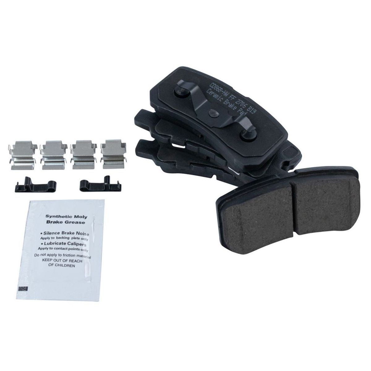 For 2008-2013 Mitsubishi Outlander Rear Ceramic Brake Pad & Rotor Kit