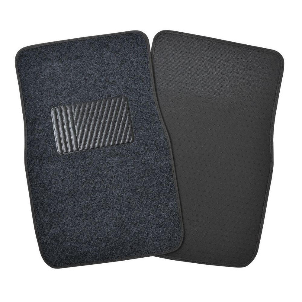 Auto Floor Mats For 2004-2017 Canyon Car SUV Carpet W/Heelpad 4PC-Dark Gray