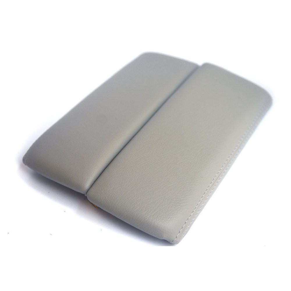 Center Console Armrest Leather Synthetic Cover For 10-15 CX-9 Sport Utility Gray