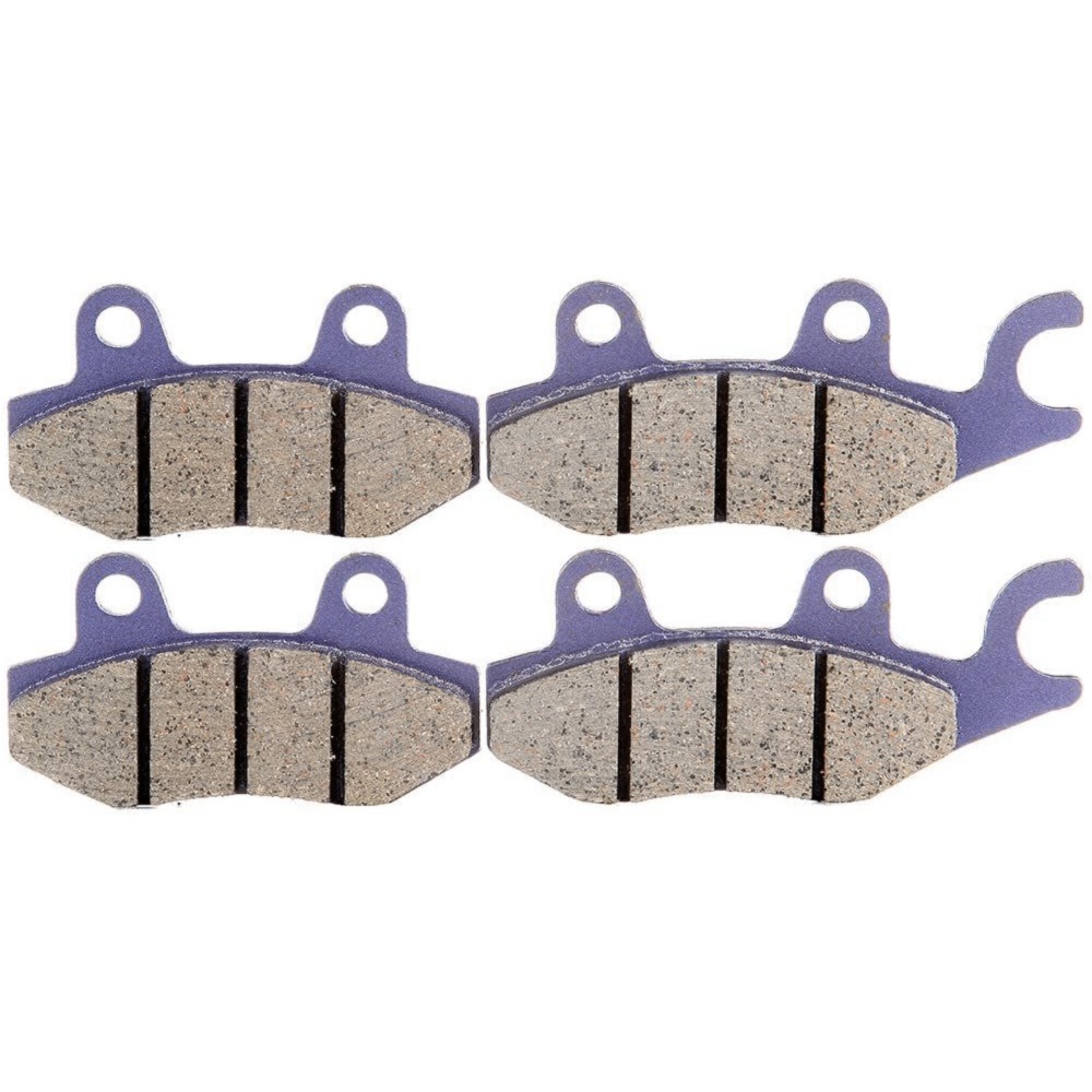 2 Sets Of - Pairs Brake Pads Front/Rear For Kawasaki KLR650 BN125A EX250J Carbon