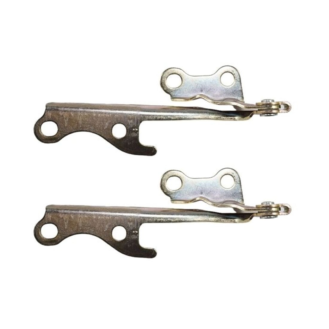 2 Sets Of - Hood Hinge For 1993-1997 Toyota Corolla Right Steel Gold Zinc-Plated