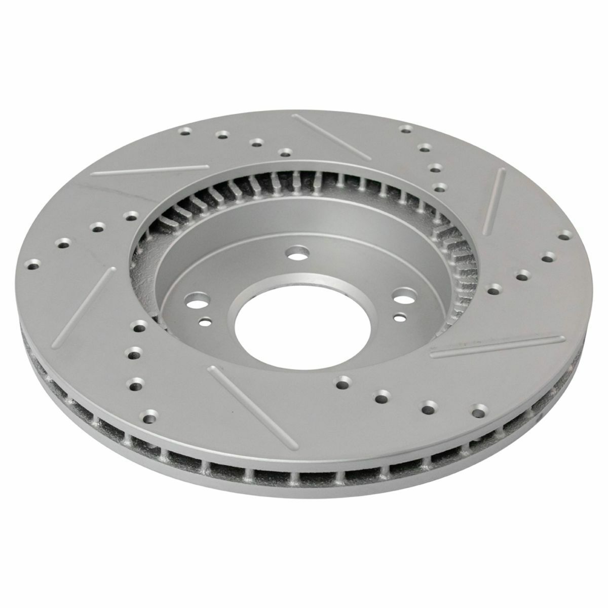 Performance Drilled & Slotted Front G-Coated Disc Brake Rotor Pair