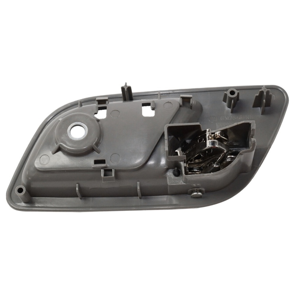 Dark Gray & Chrome Rear Inside Interior Door Handle Left Left Side For Chevy GMC