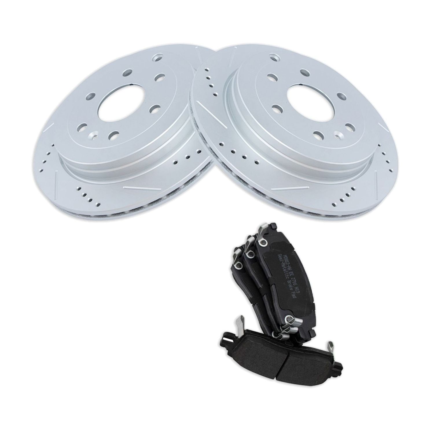 For 2014-2017 Enclave Leather Sport Utility Brake Pad & Rotor Kit Metallic Rear