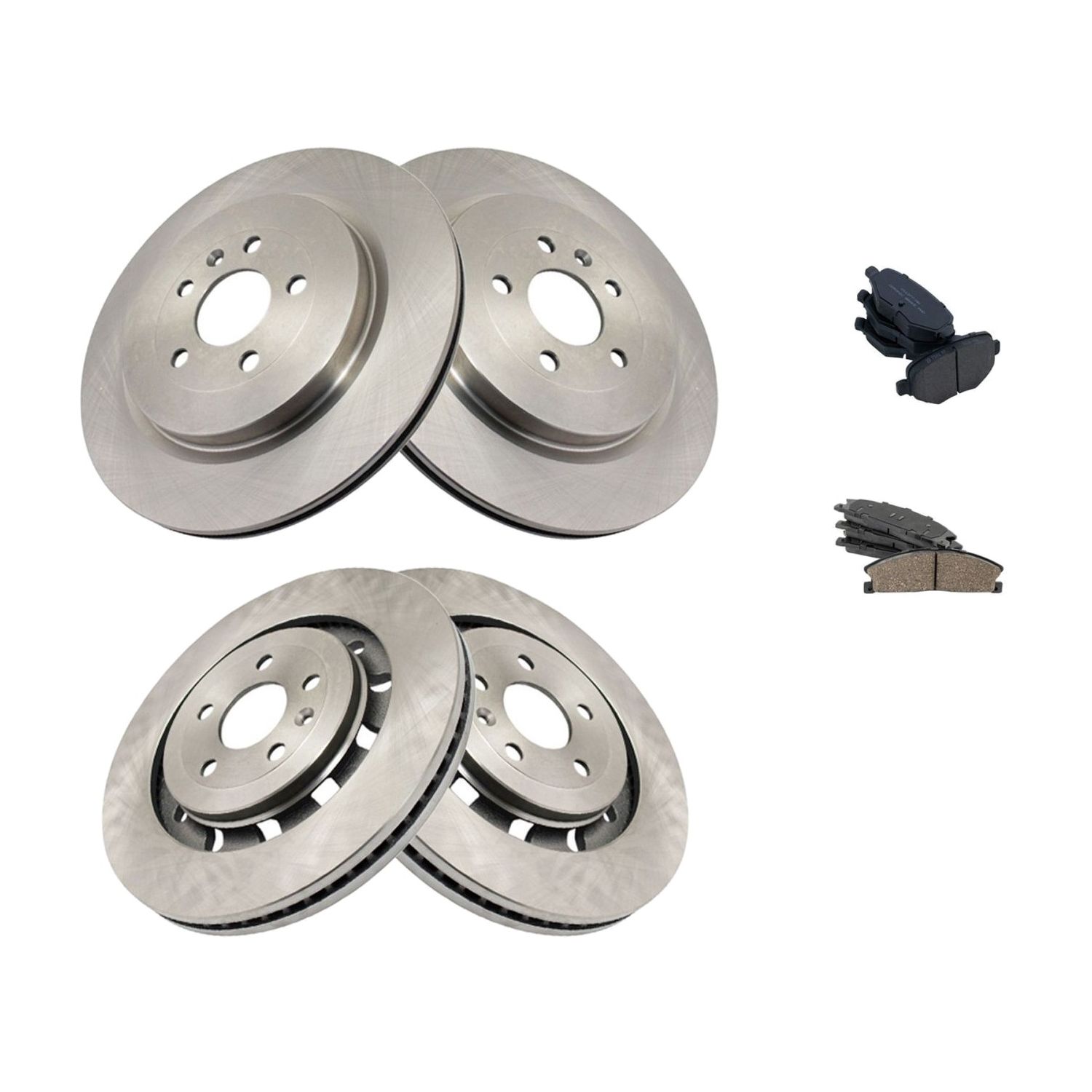 For 2019 MKT Livery Front & Rear Premium Posi Ceramic Disc Brake Pad & Rotor W/