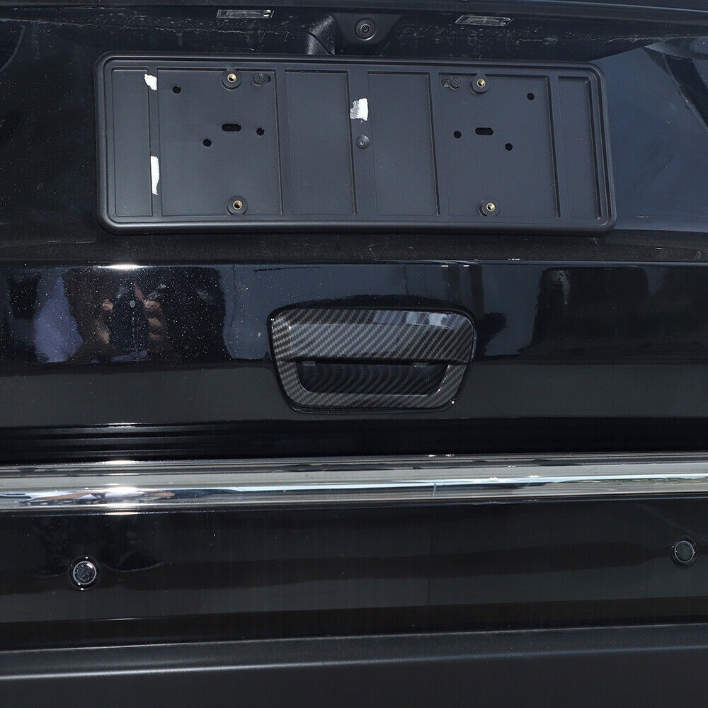 2 Sets Of - Tailgate Handle Cover Trim /Durango + Carbon Fiber