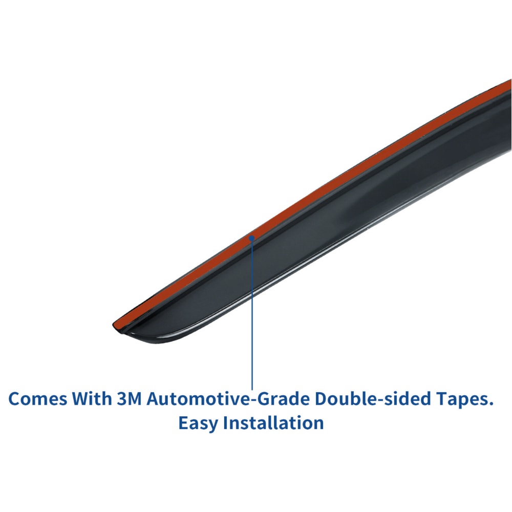 Window Visor Deflector For Ford 04-08 F-150 Lincoln 06-08 Mark LT Crew Cab