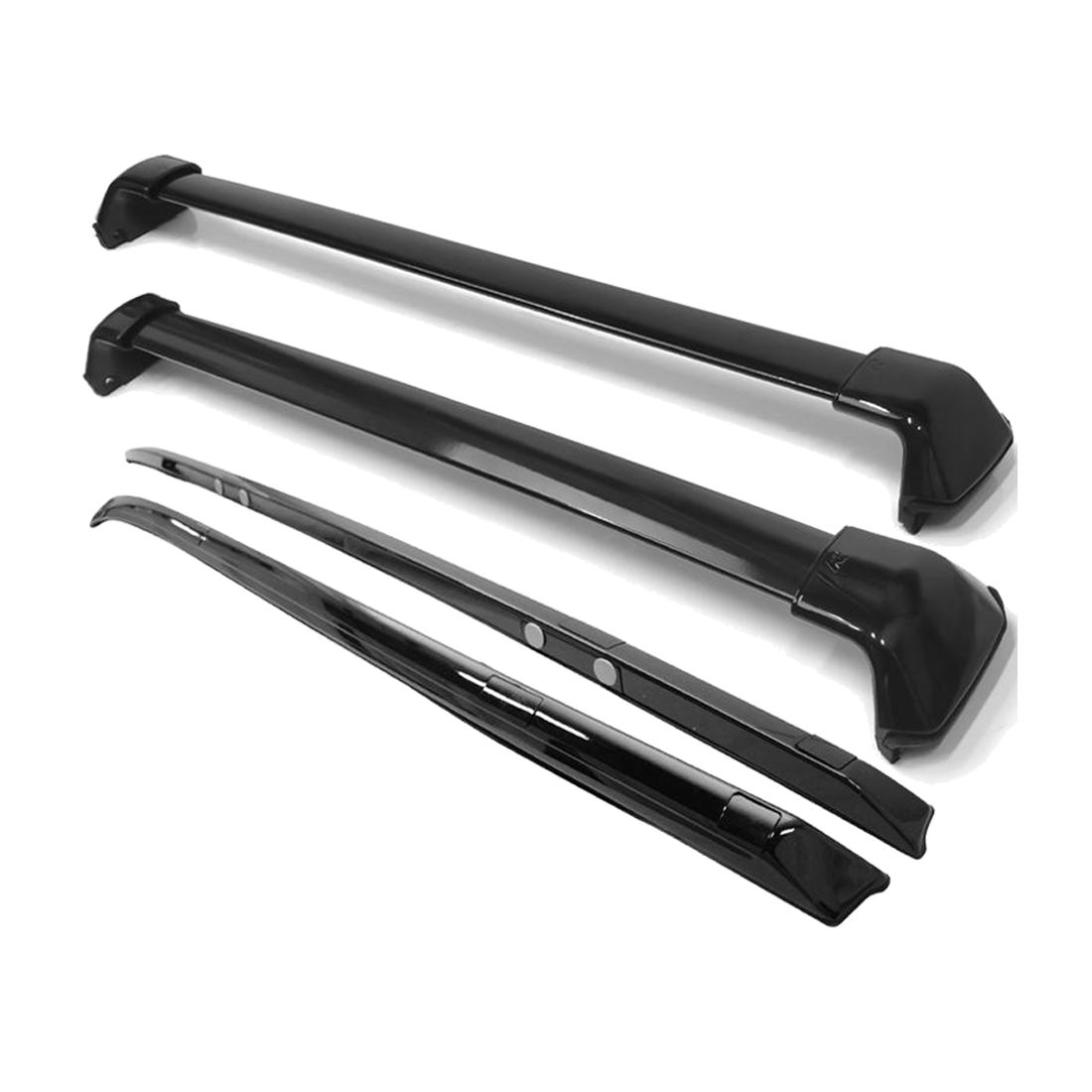 Fits 12-16 Honda CR-V 4PCS Roof Rack Luggage Carrier Side Rail Set + Cross Bar