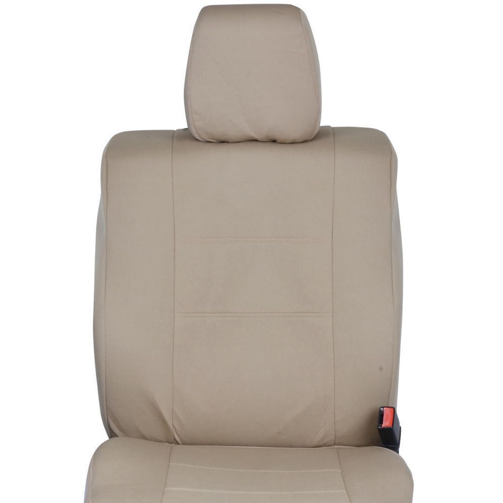 Large Seat Covers For Truck Car SUV Van - Beige NeoCloth Polyester Easy Install