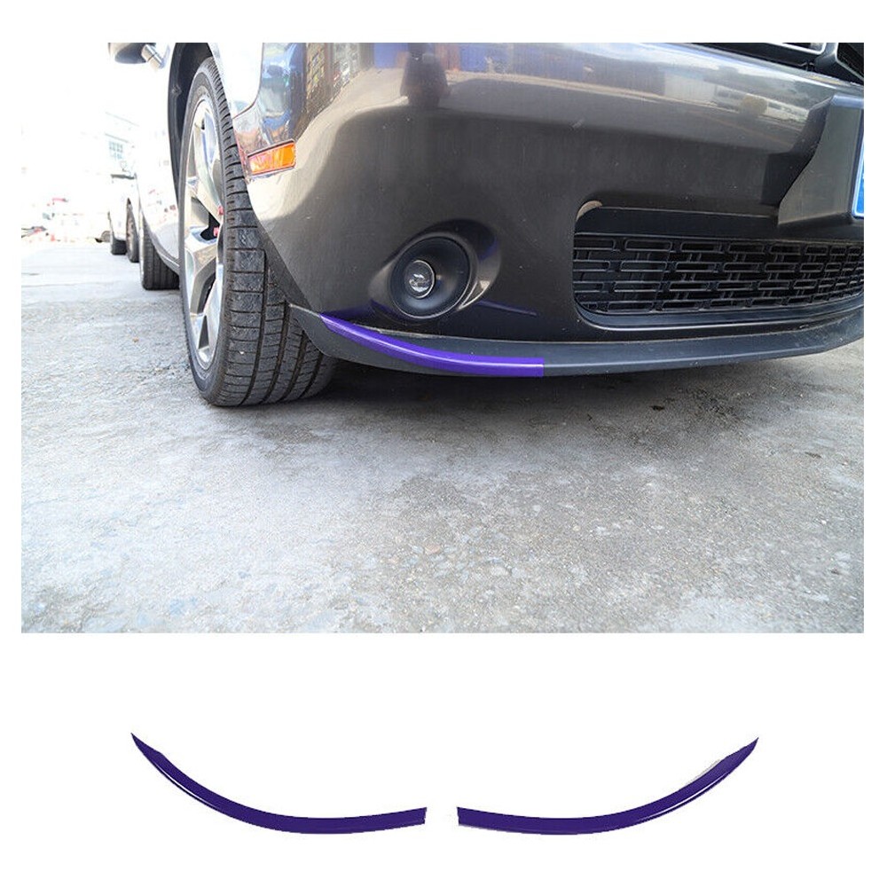 3 Sets Of - Purple Front Bumper Lip Cover Trim Protector