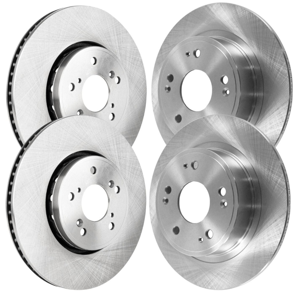 Front And Rear Disc Brake Rotors For Acura 2016 ILX Base Sedan