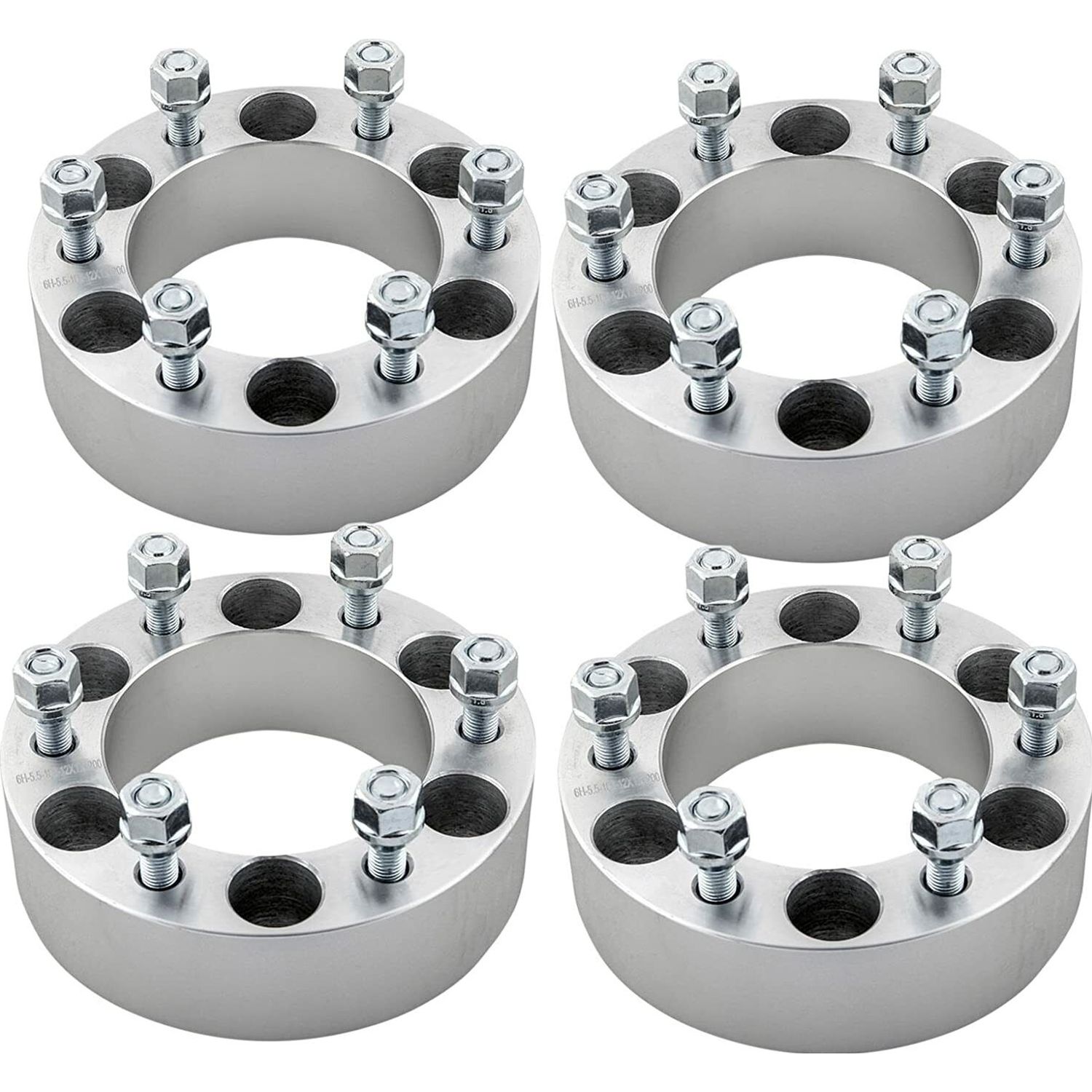 6x5.5 To 6x135 Wheel Spacers Adapters 1.5 Inch Put Ford Rims On Chevy GMC 14x1.5
