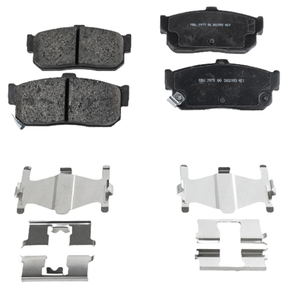 Rear Ceramic Brake Pad Set For 1991-2000 Nissan Maxima Built Up To 9/00