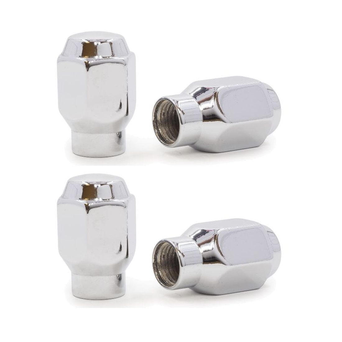 2 Sets Of - For Chevrolet GMC ET Style Lug Acorn Nuts Chrome 13/16 Hex