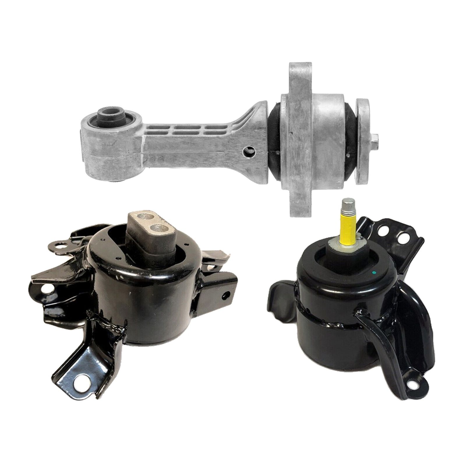 Engine, Trans & Torque Strut Mount Set 3PCS. 14-19 For Kia Soul 1.6L For Auto.