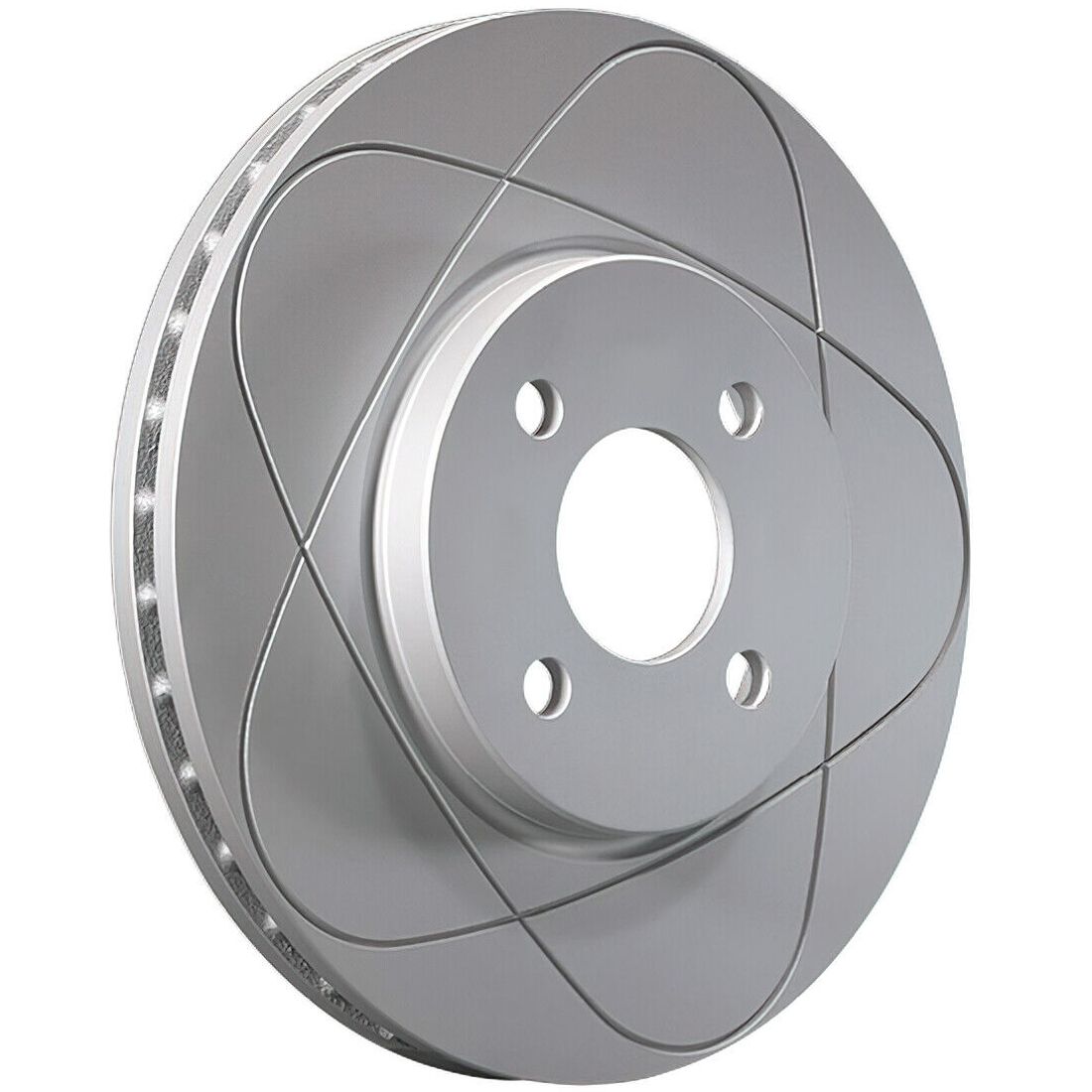 Front Slotted Disc Brake Rotors & Pads For 1981-1982 Rabbit L Hatchback 239mm
