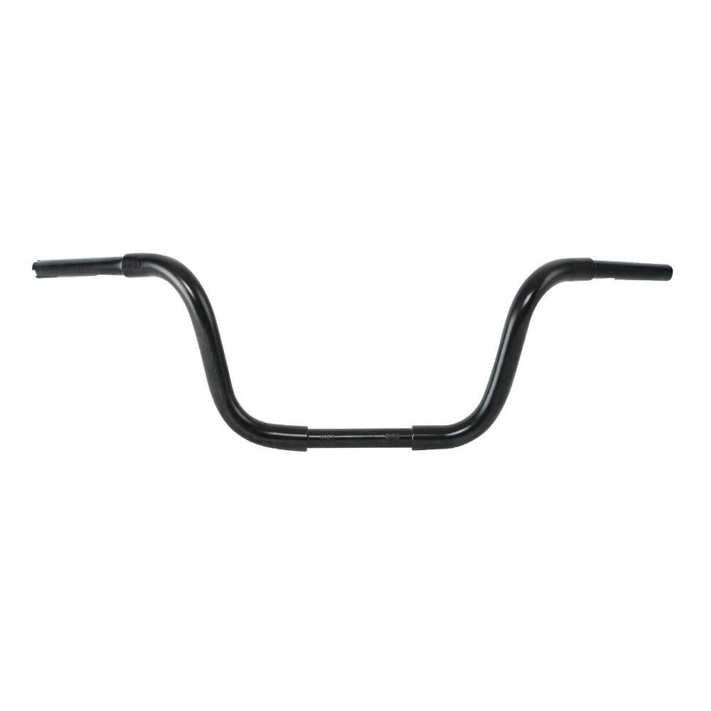 Black 10" Rise Ape Hanger Bar 1-1/4" Handlebar For Harley-Davidson Custom FLST
