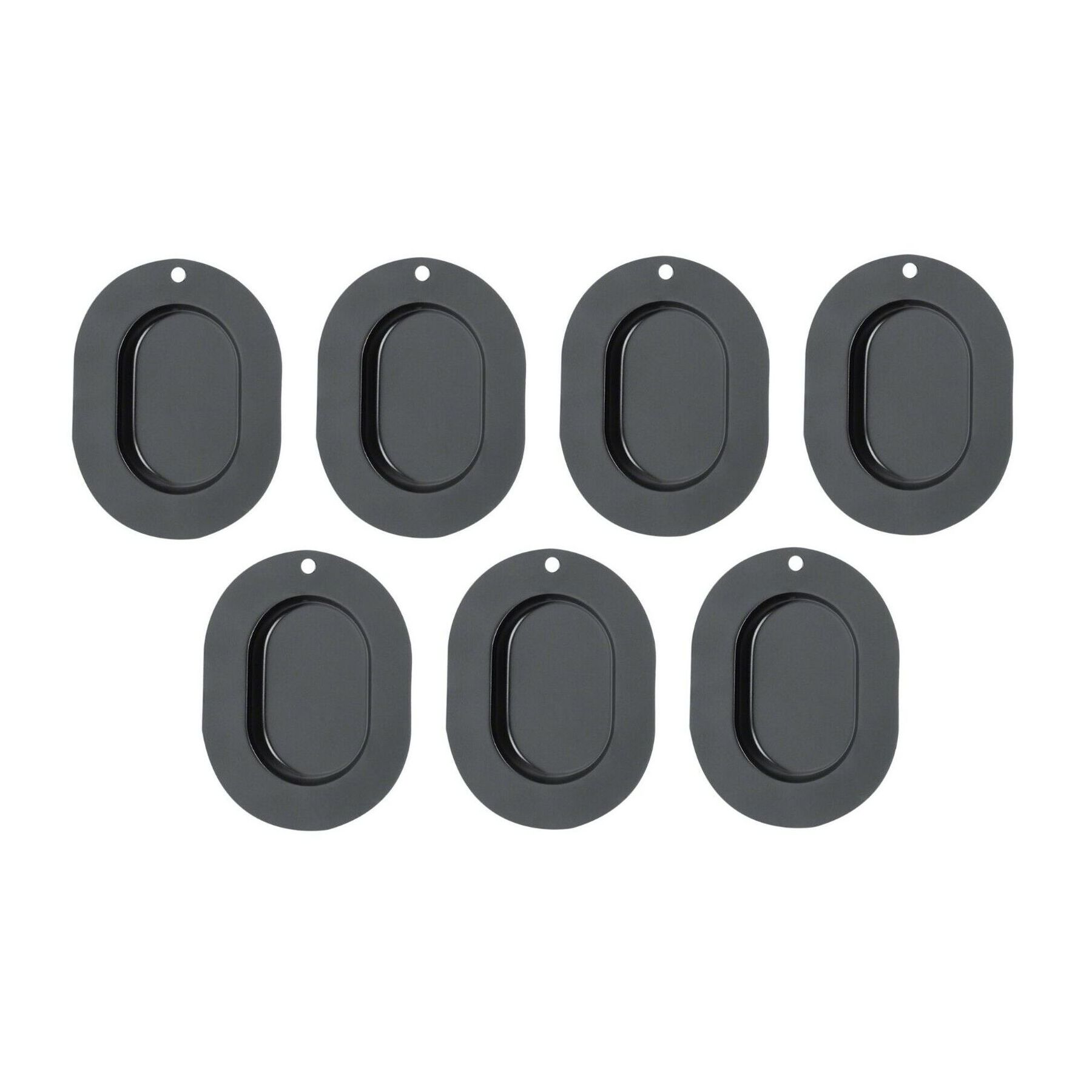 For 1967-1977 Skylark Base Coupe 7pc Metal Trunk Floor Pan Drain Plug Plate Set