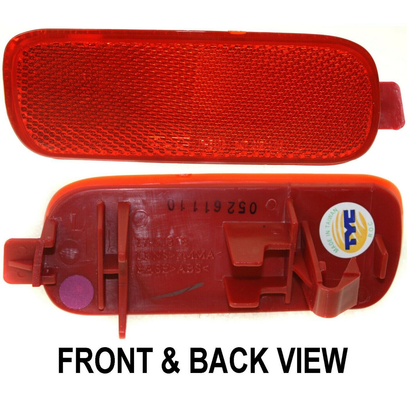 3 Sets Of - For Honda Bumper Face Bar Reflector Light Rear Driver Side LH Hand