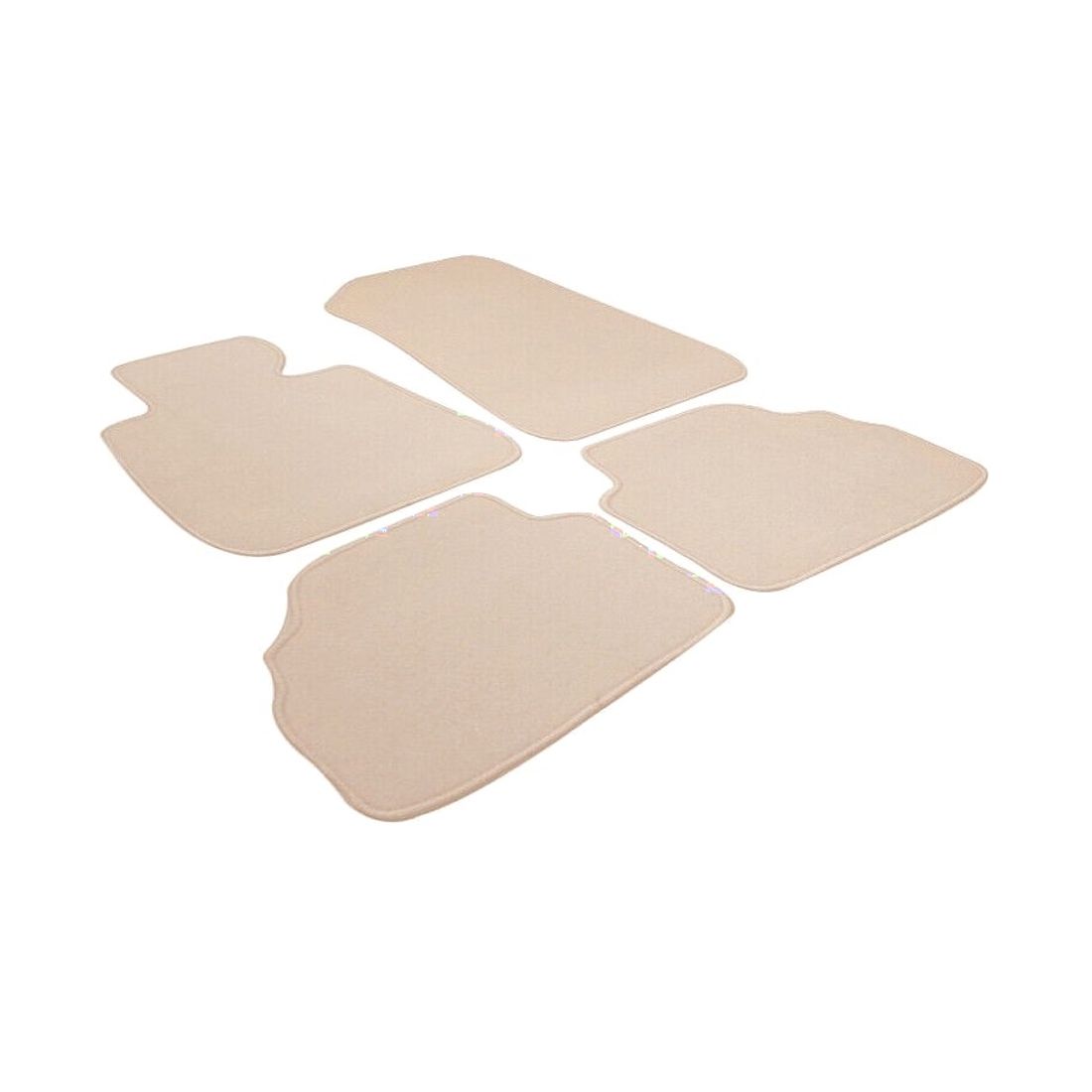 For 08 BMW 335xi E92 3-Series 4PCS Front & Rear Floor Mats Carpets Nylon Beige