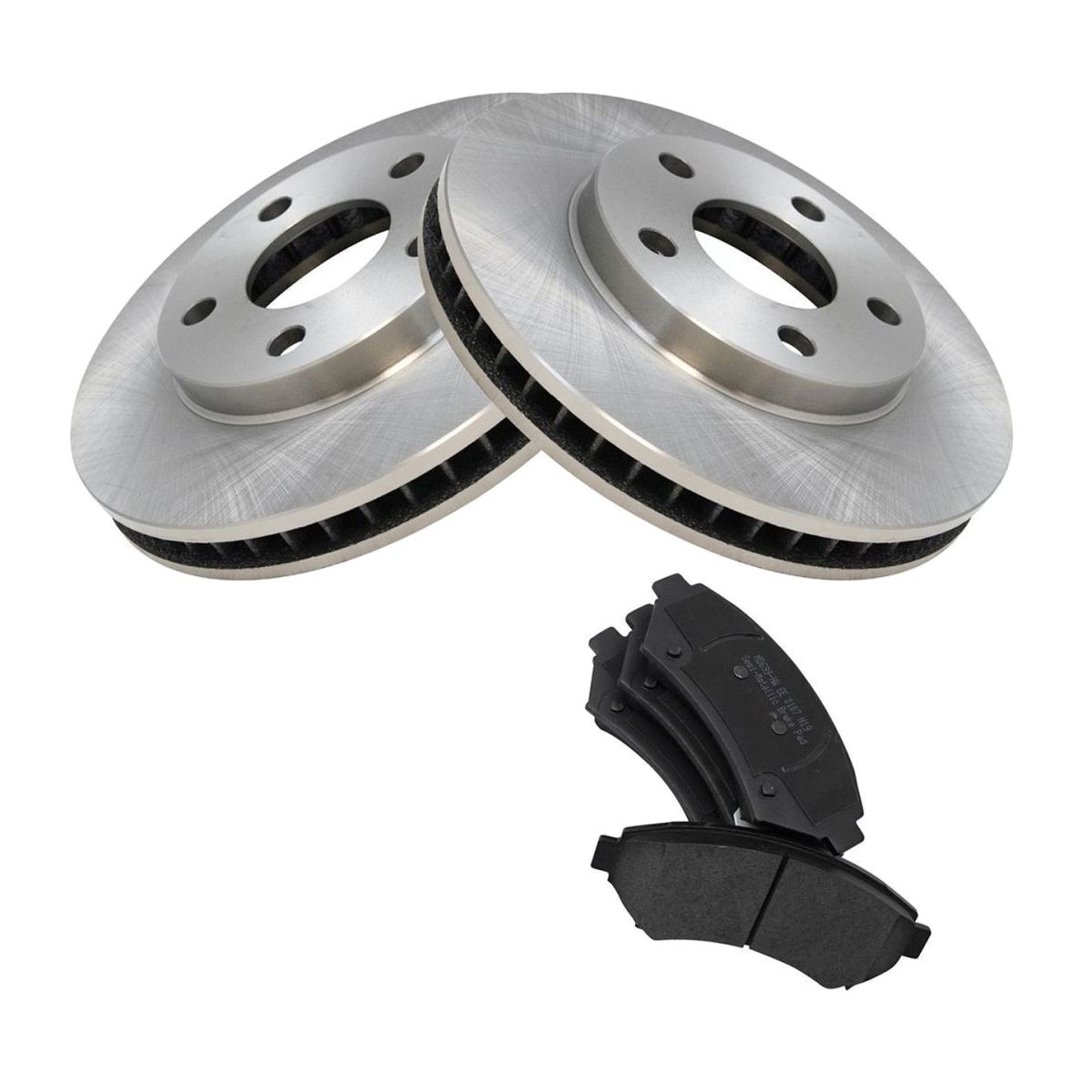 For 00-04 Montana Mini Cargo Van Front Metallic Brake Pad & Rotor Kit W/Fluids