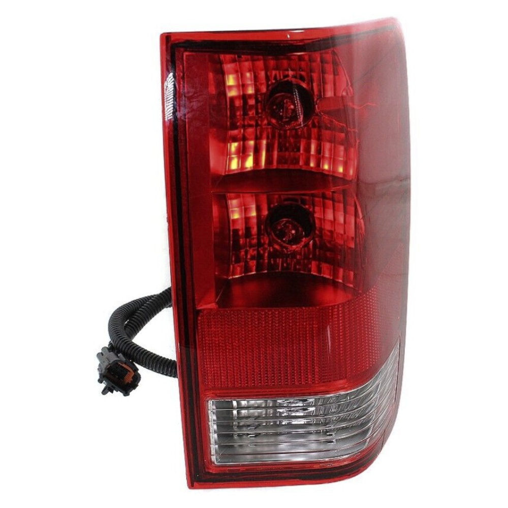 Halogen Tail Light Set For Nissan 2004-2015 Titan Clear/Red W/ Bulbs 2Pcs