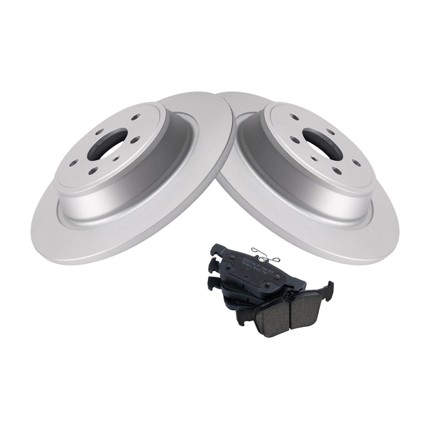 For 16-18 MKC Premiere Rear Premium Posi Ceramic Brake Pad & Coated Rotor Kit