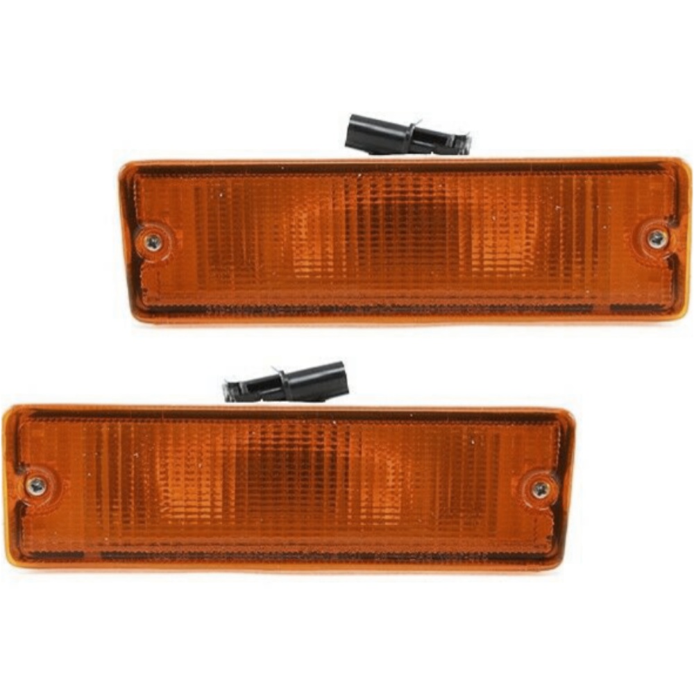 Turn Signal Light For 1986-1987 D21 Plastic Lens Left & Right Side Set Of 2