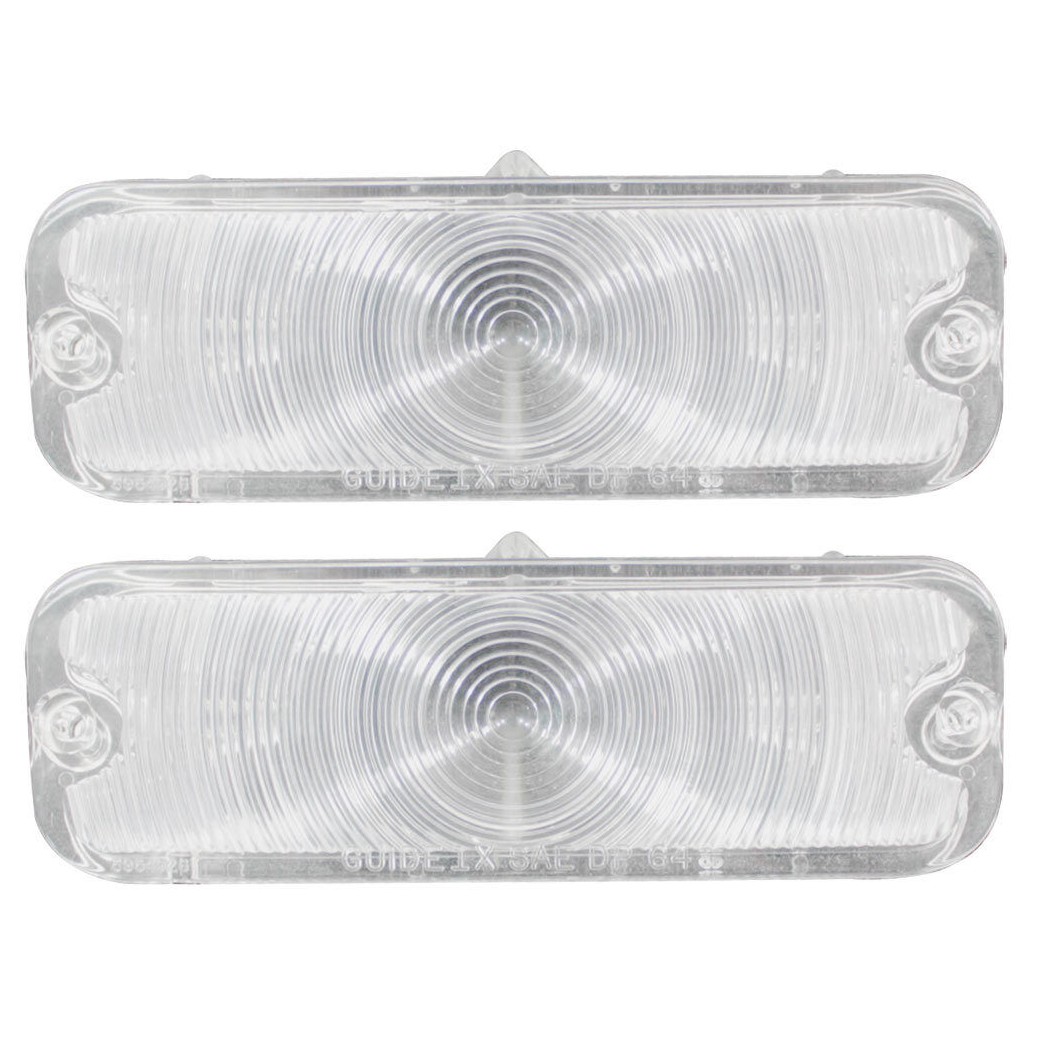 For 1964 64 Chevelle Malibu El Camino Parking Light Lens Clear SS Arcadian
