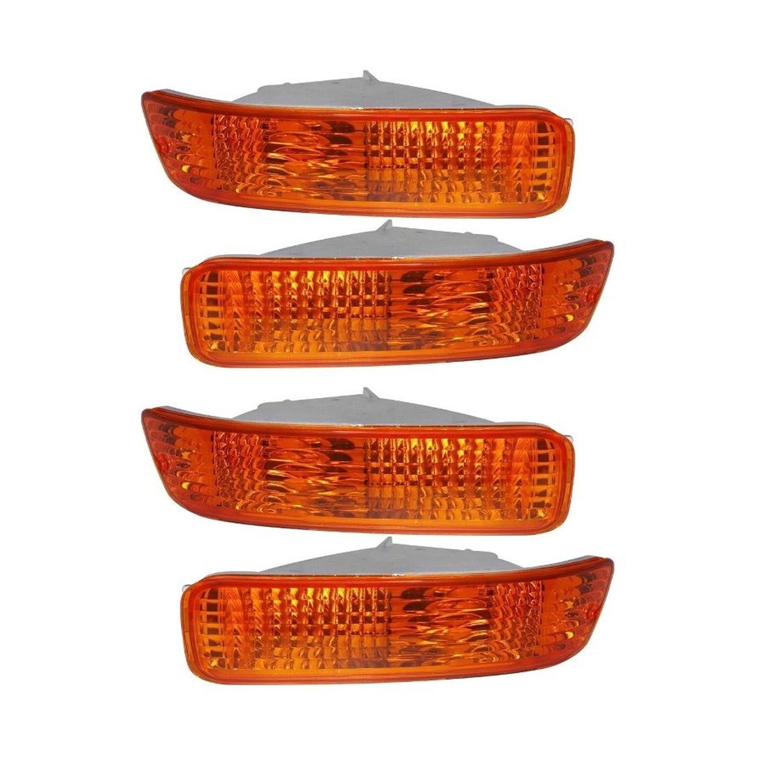 2 Sets Of - Amber Bumper Lights Signal Parking Lamps