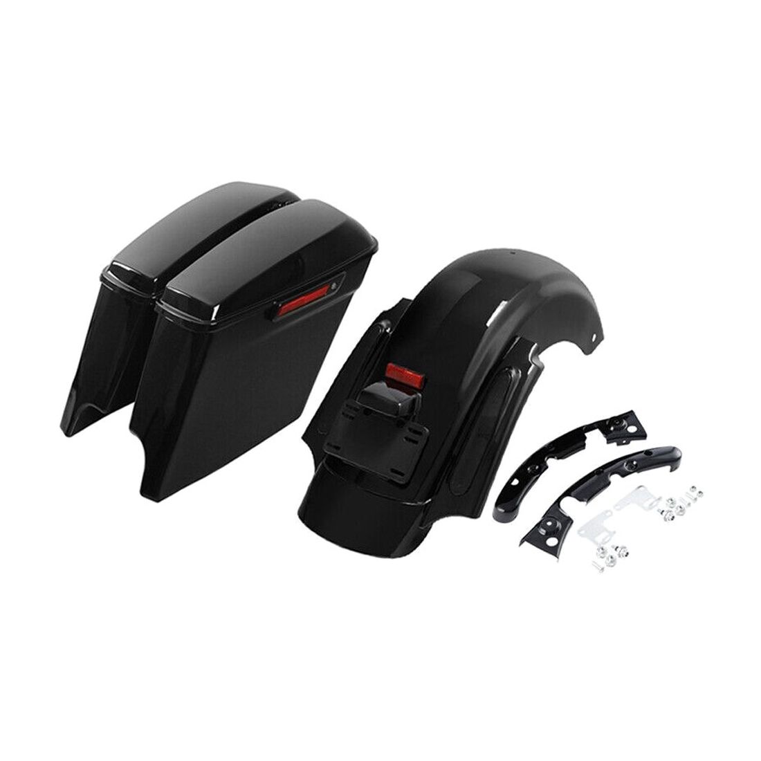 5" Stretched Saddlebags Rear Quarter Road For 2009-2013 Electra Glide Flhx