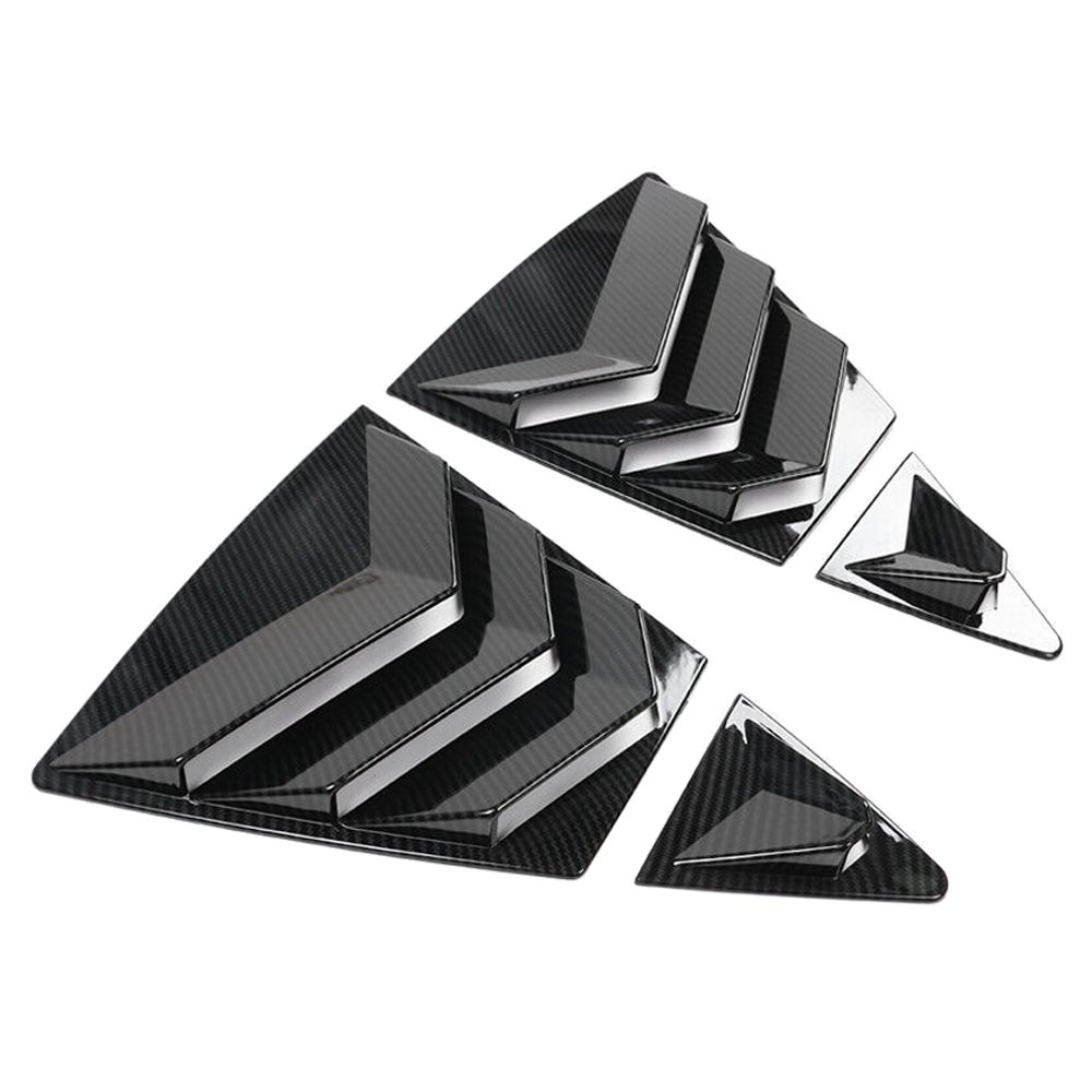 Fits 20-23 Toyota Corolla Side Window Louver Visor Guards 4PC Carbon Fiber Print