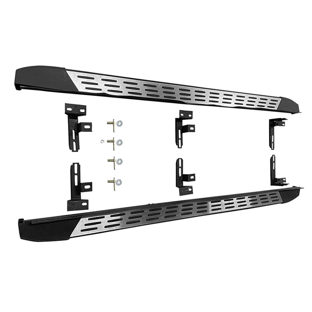 Fits 2023 Honda CR-V CRV V1 Style 2PCS Running Boards Side Step Bar Aluminum