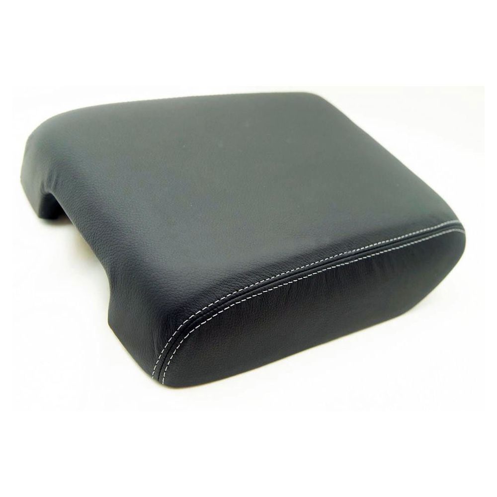 Console Armrest Leather Synthetic Cover For 13-19 Nissan Pathfinder Gray Stitch