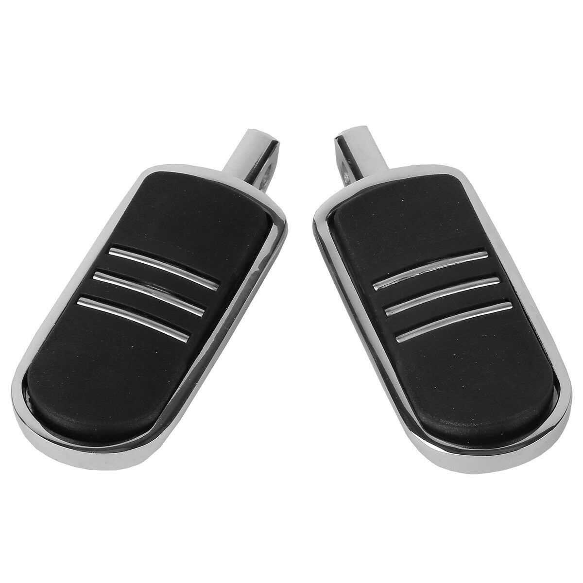 Chrome Male Mount Highway Foot Pegs For Harley Dyna Wide Super Glide Low Rider