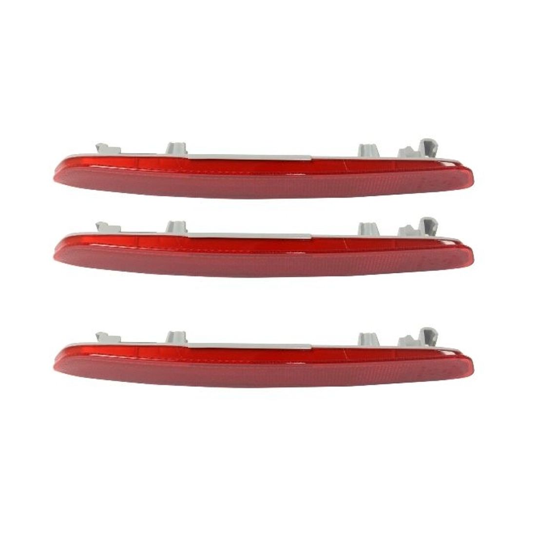 3 Sets Of - Bumper Face Bar Reflector Light Lamp Rear Driver Left Side LH Hand For
