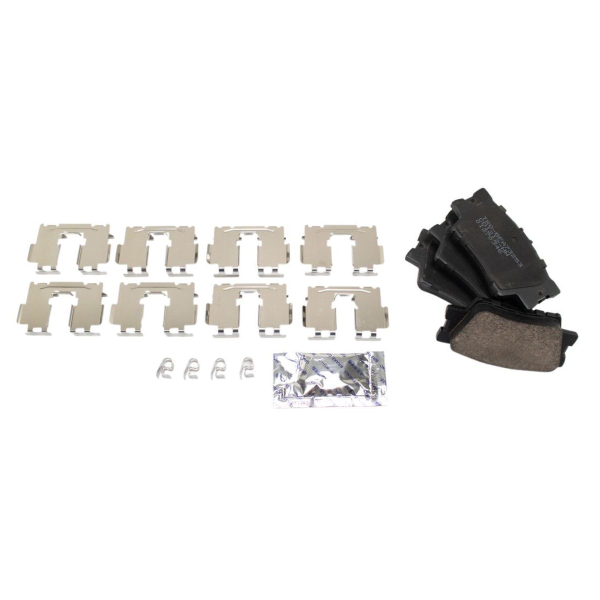For 2012-2017 Camry Rear Premium Ceramic Brake Pad & Coated Rotor Kit W/Fluids
