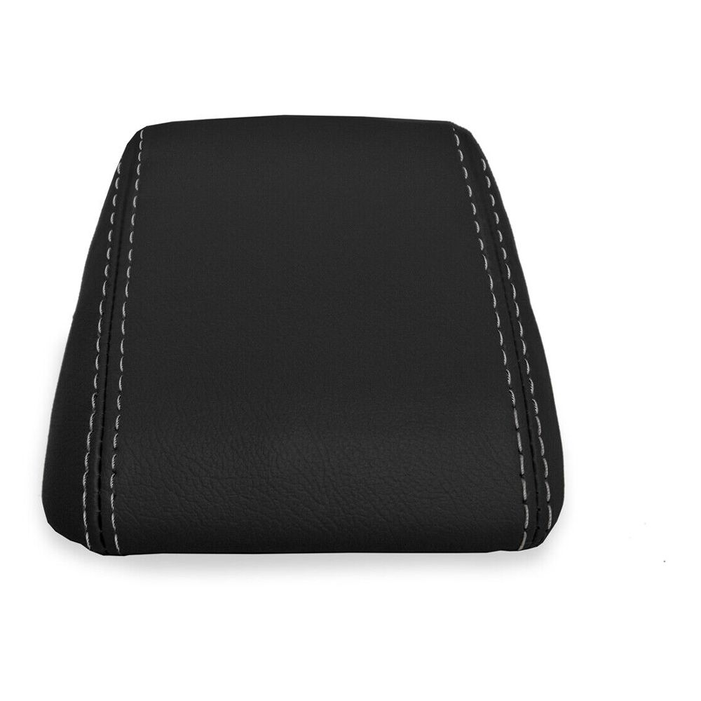 Center Console Lid Armrest Cover PVC Leather For Scion TC 2005-2010 Gray Stitch
