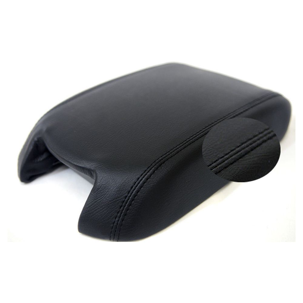 Center Console Armrest Leather Synthetic Cover For Ford 10-19 Taurus Sedan Black