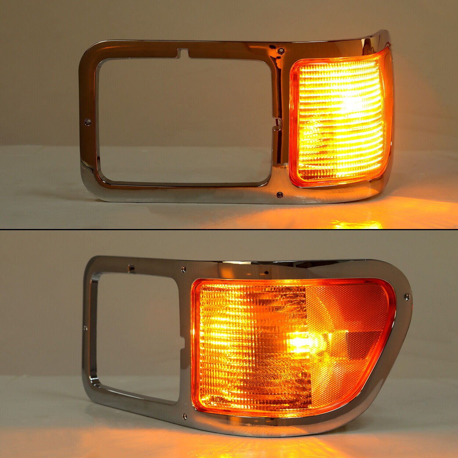 Left Headlight Bezel Trim+Corner Signal Light Lens For Ford 00-15 F650 00-15