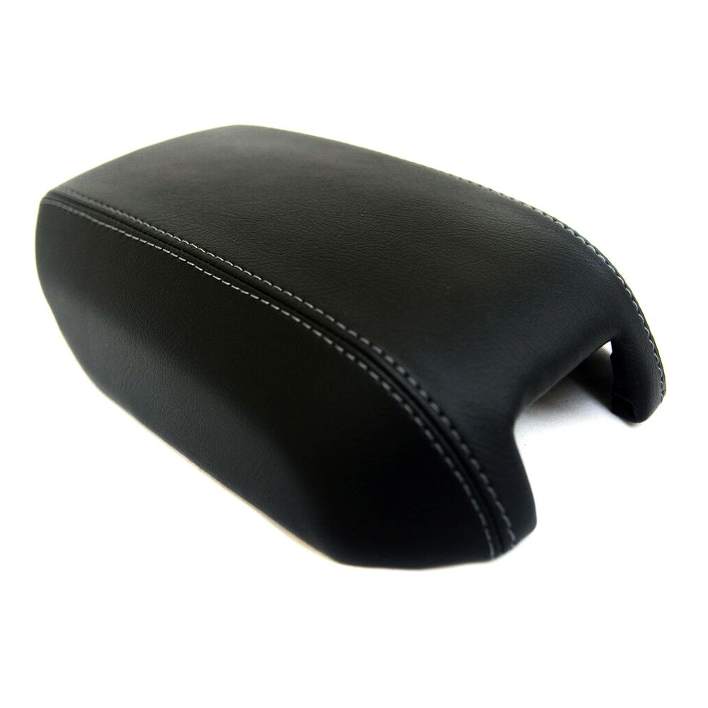 Center Console Armrest Leather Synthetic Cover For Volvo 03-14 XC90 Gray Stitch