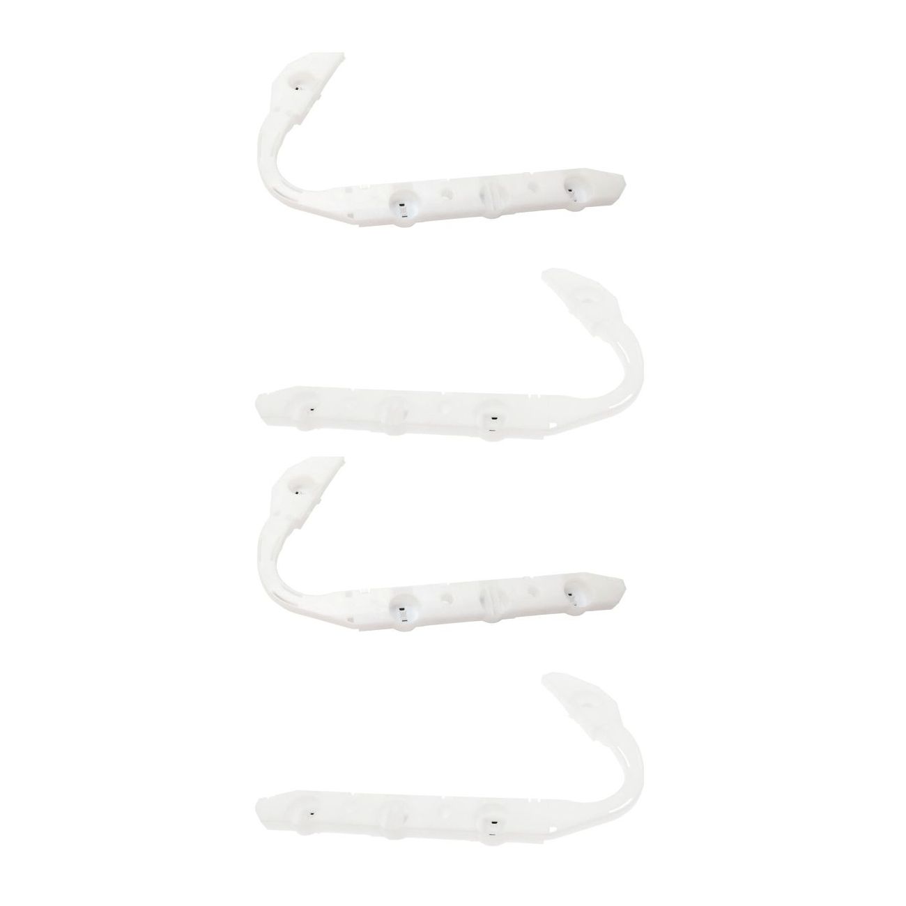 4 PCS - Bumper Bracket For 08-13 Rogue 14-15 Rogue Select Set Rear Left And Right