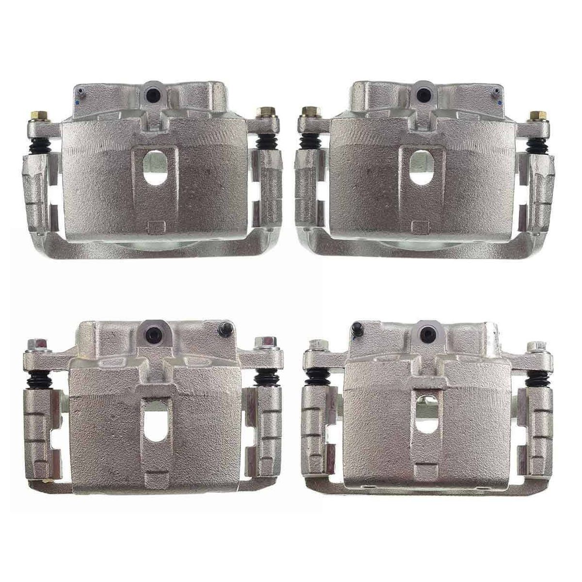 4x Brake Calipers W/ Bracket For Chevy Silverado 2500 GMC Hummer H2 Front & Rear