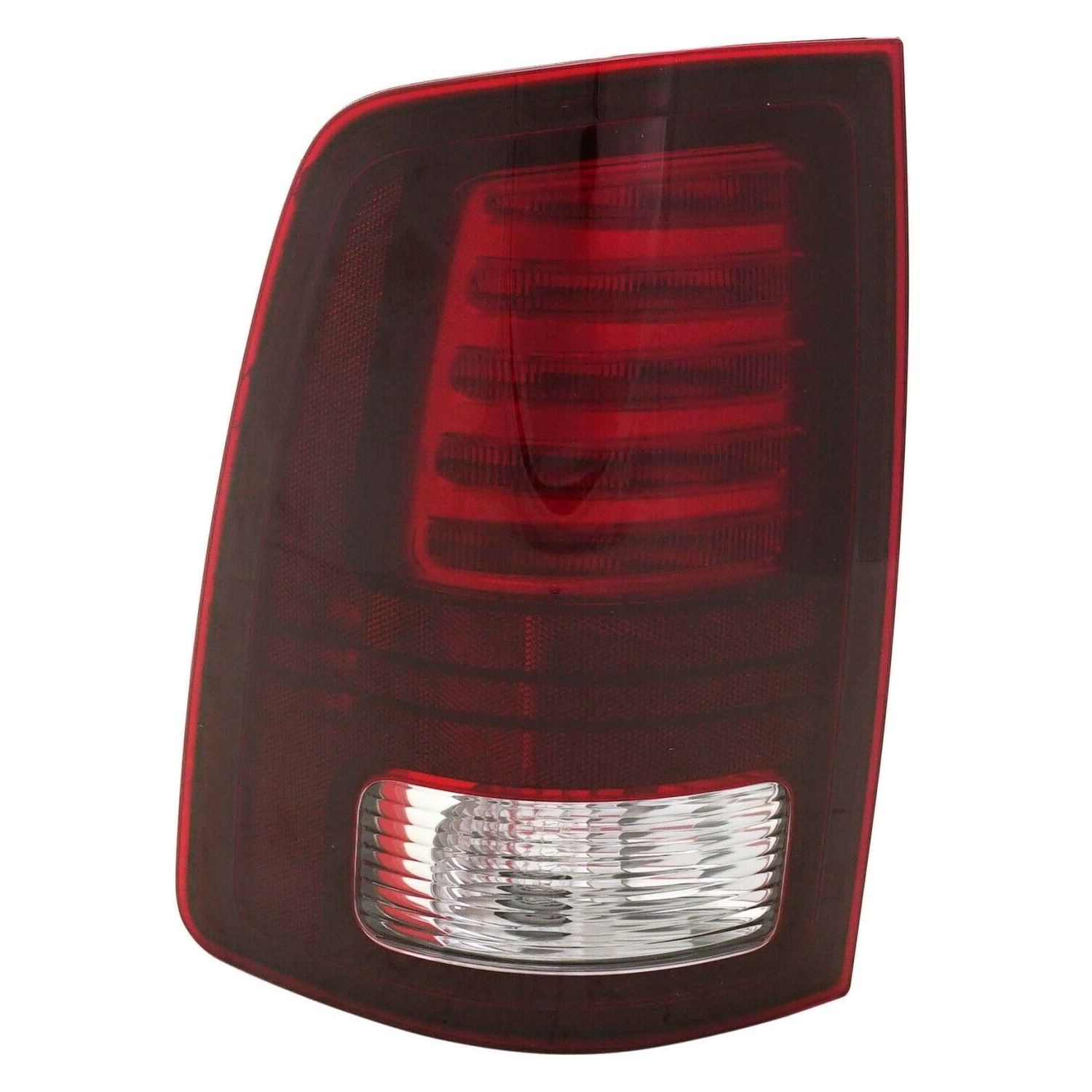 Tail Light For Ram 1500 2500 3500 Left LED Blk Interior Clear & Red W/Bulb