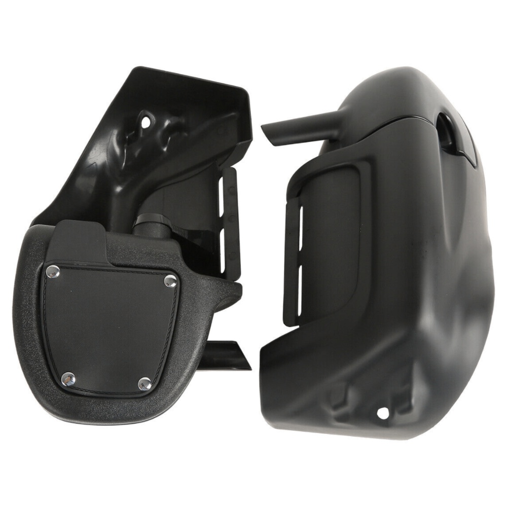 For Harley-Davidson Matte Black Lower Vented Leg Fairings Glove Box Street