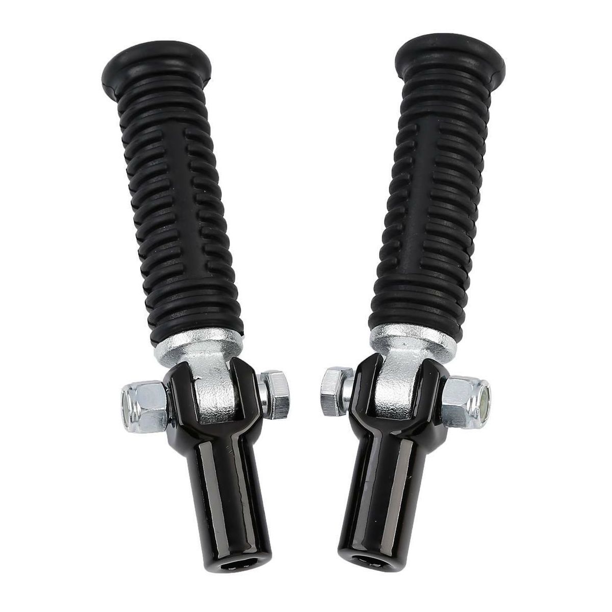 For 00-06 Heritage Softail Black Passenger Footpeg Pegs Clevis Support Mount