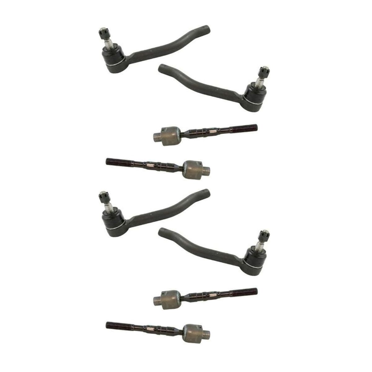 2 Sets Of - Front Inner & Outer Tie Rod Kit LH RH Sides For Infiniti Nissan