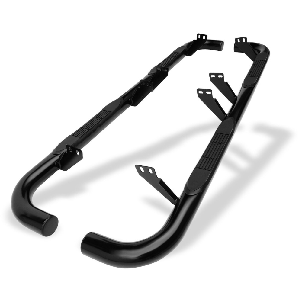 3" Black Side Step Rails For 03-09 Hummer H2 H2/H2 SUT Nerf Bars Running Boards
